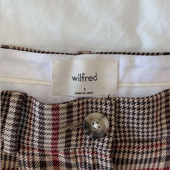 Aritzia Wilfred Davita Check Pant Wool Houndstooth - Picture 3 of 3